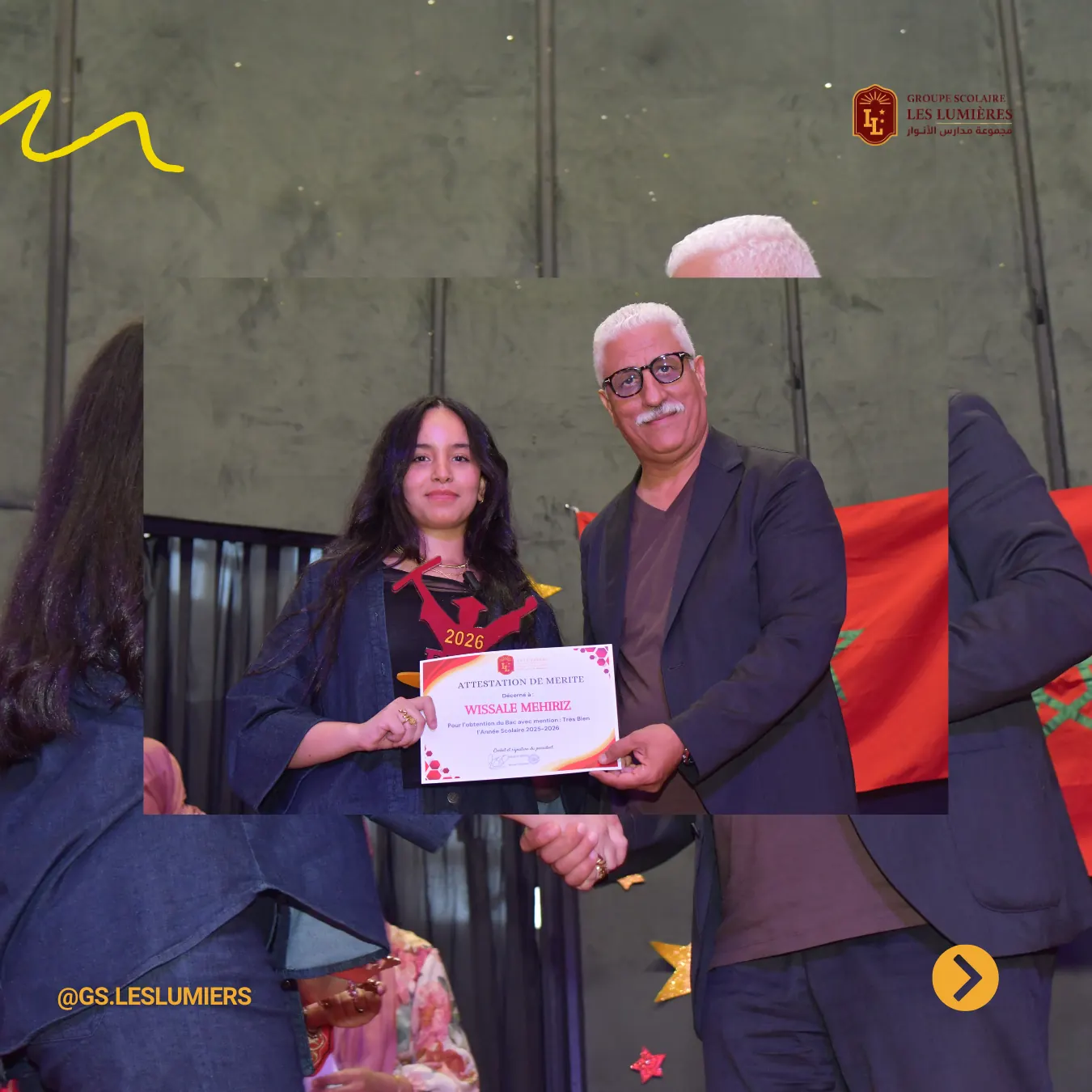 Remise de certificats aux élèves des Lumières